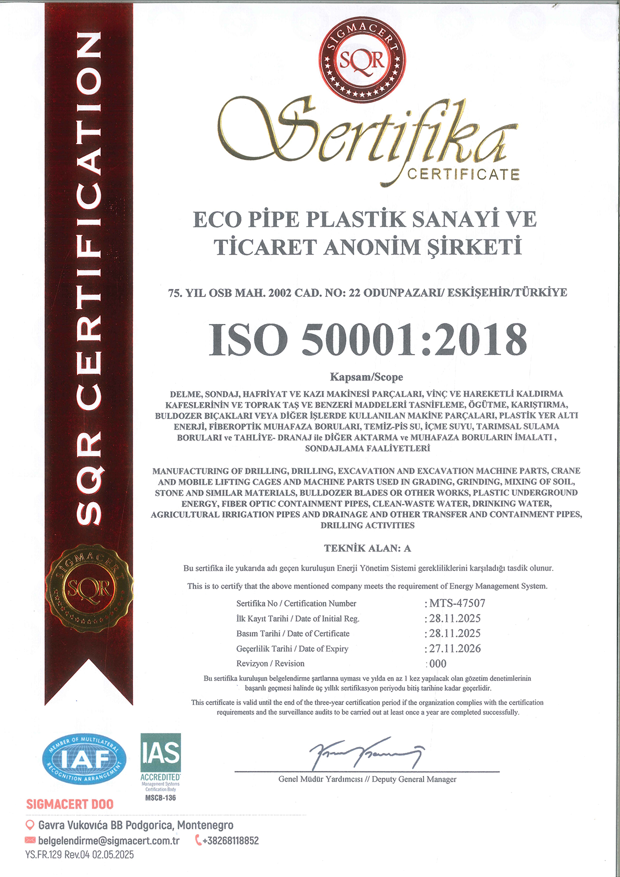 ISO 50001:2018