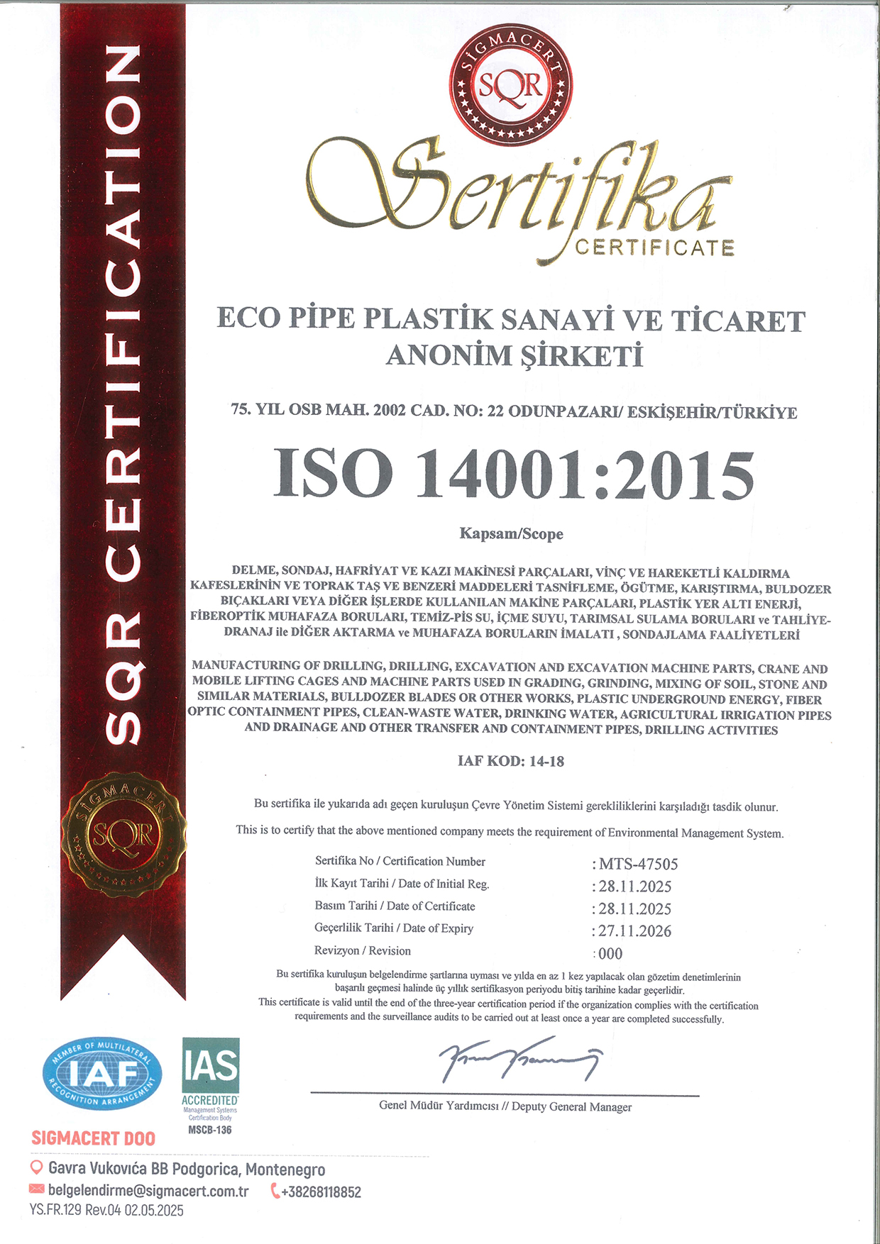ISO 14001:2015